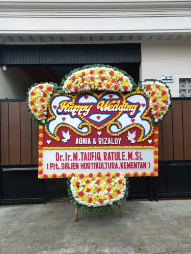 Papan Bunga Pernikahan sungai lulut